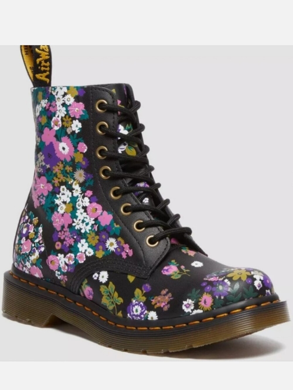 💥SALE💥Dr. Martens 1460 Vintage Floral Leather Lace Up Boots - Picture 2 of 9